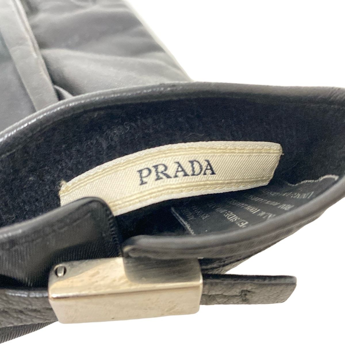 Prada Gloves Black Leather — view 4