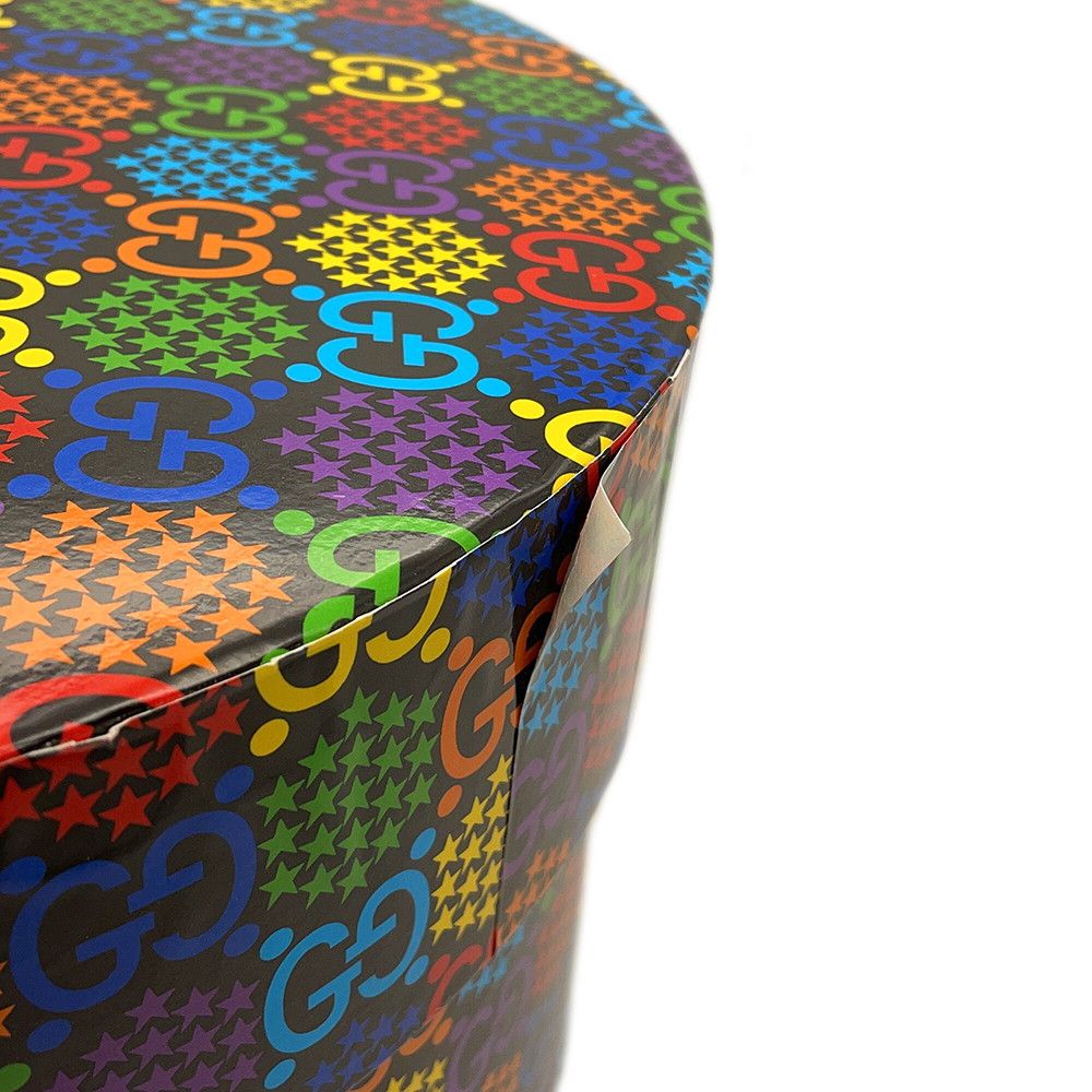 Gucci Hat GG Psychedelic Fedora L Black Multicolor — view 7