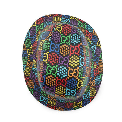 Gucci Hat GG Psychedelic Fedora L Black Multicolor — view 4