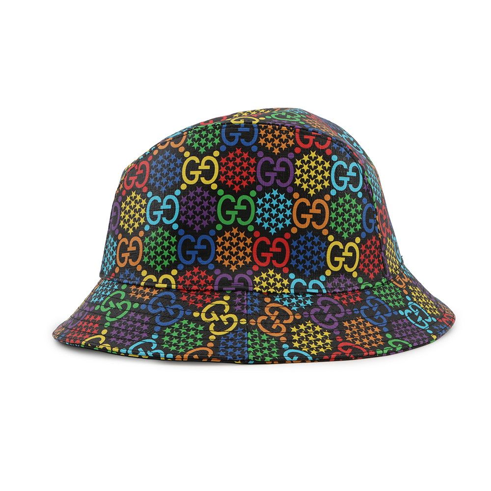 Gucci Hat GG Psychedelic Fedora L Black Multicolor — view 2