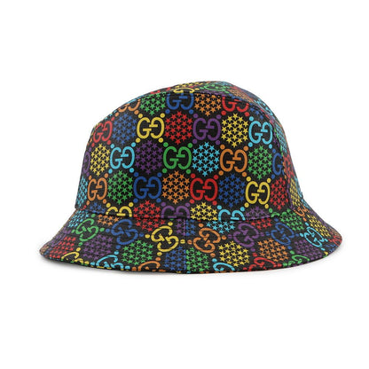 Gucci Hat GG Psychedelic Fedora L Black Multicolor — view 2