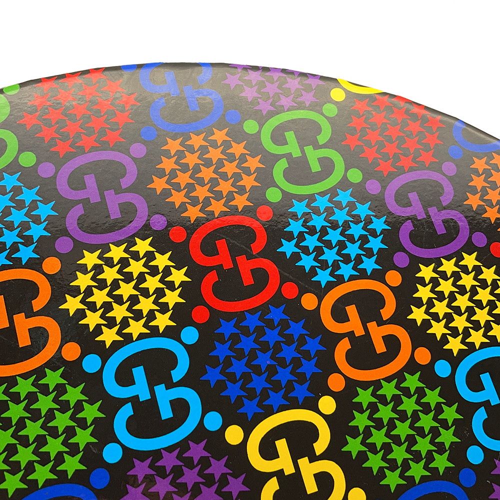 Gucci Hat GG Psychedelic Fedora L Black Multicolor — view 8