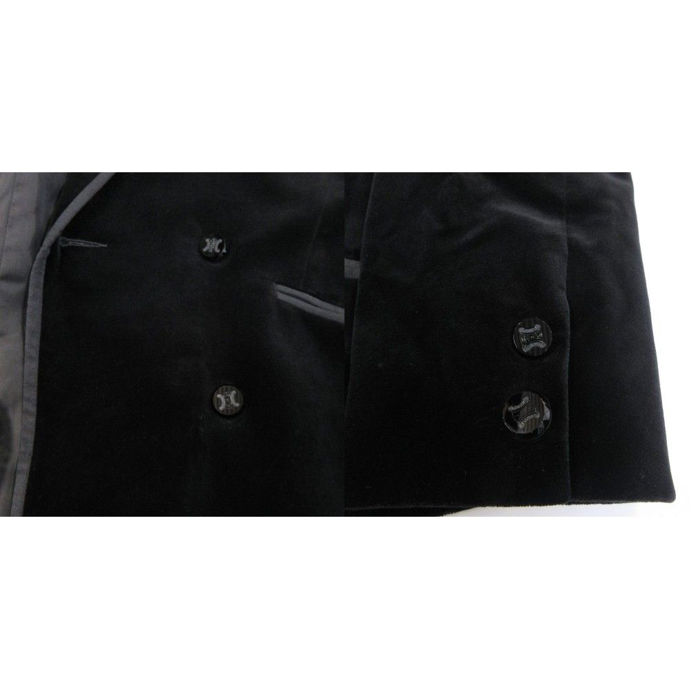 Celine Set Skirts Velour Contrast Macadam Button Tweed Jacket Double Fully — view 5
