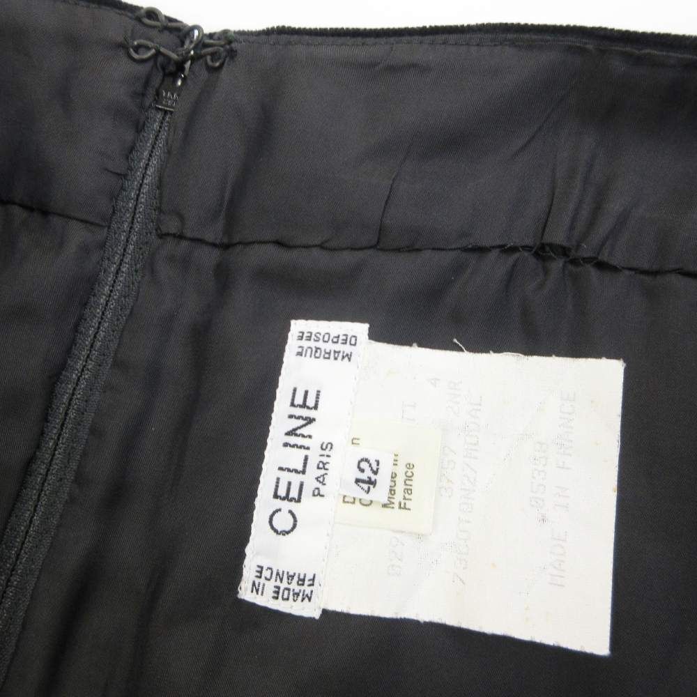 Celine Set Skirts Velour Contrast Macadam Button Tweed Jacket Double Fully — view 7