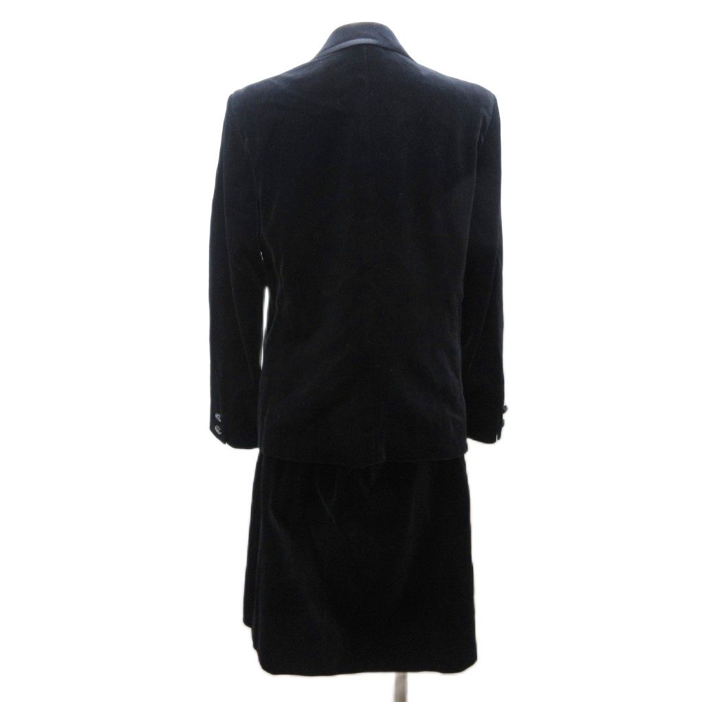 Celine Set Skirts Velour Contrast Macadam Button Tweed Jacket Double Fully — view 3
