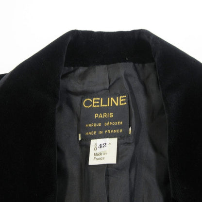 Celine Set Skirts Velour Contrast Macadam Button Tweed Jacket Double Fully — view 4