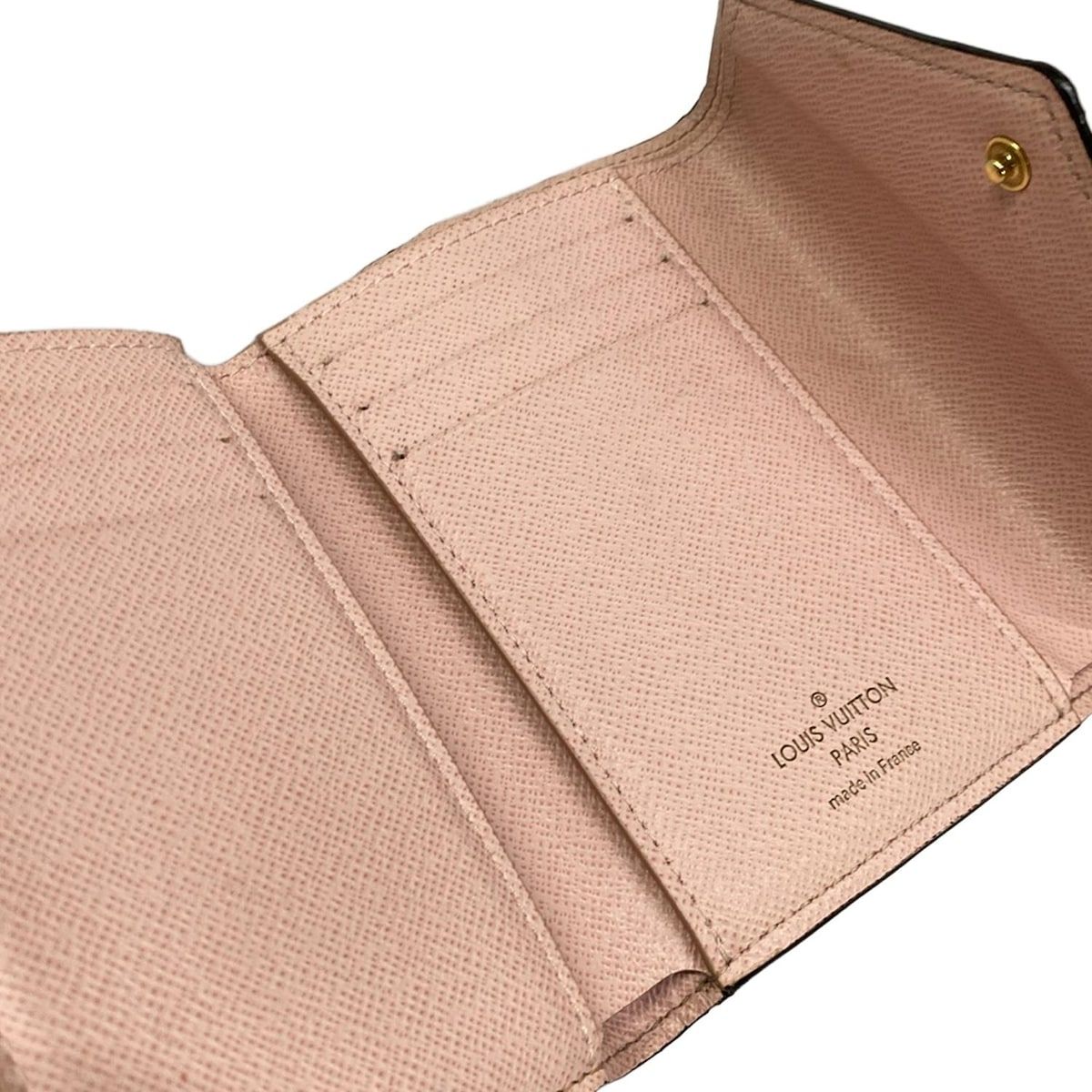 Louis Vuitton Trifold Wallet Monogram Portefeuille Victorine Rose Ballerine — view 3