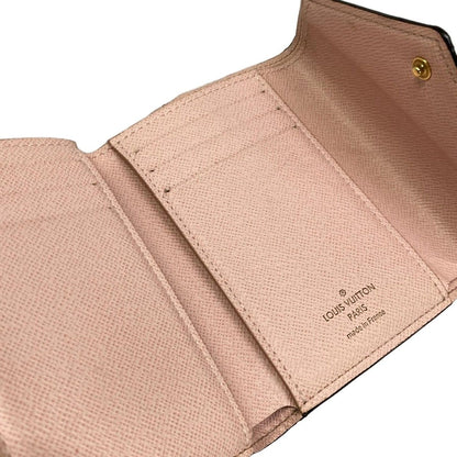 Louis Vuitton Trifold Wallet Monogram Portefeuille Victorine Rose Ballerine — view 3