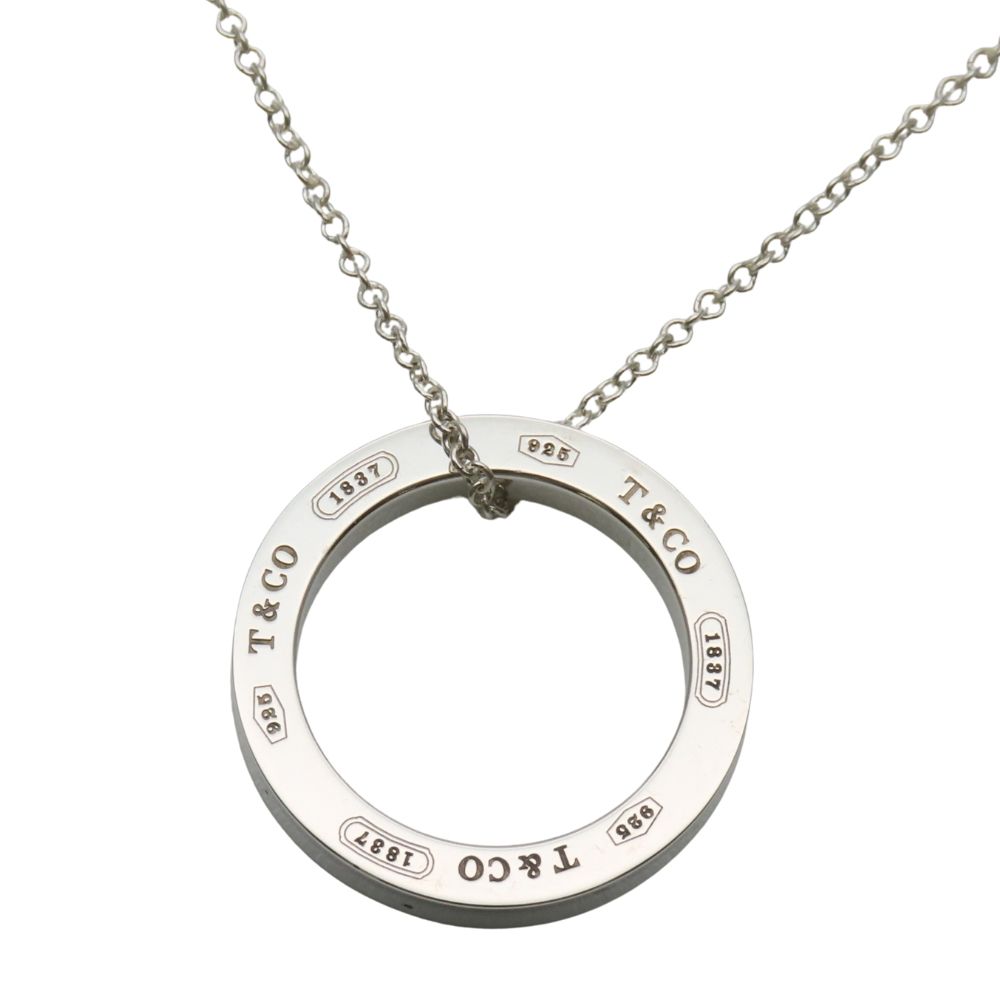 Tiffany & Co Necklace Circle Silver Pendant — view 2