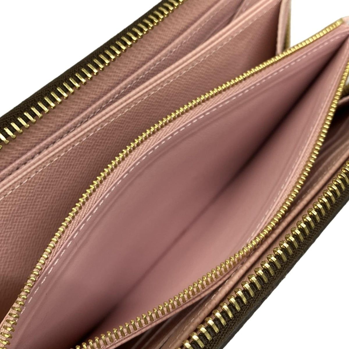 Louis Vuitton Wallet Monogram Zippy Rose Ballerine Leather — view 4