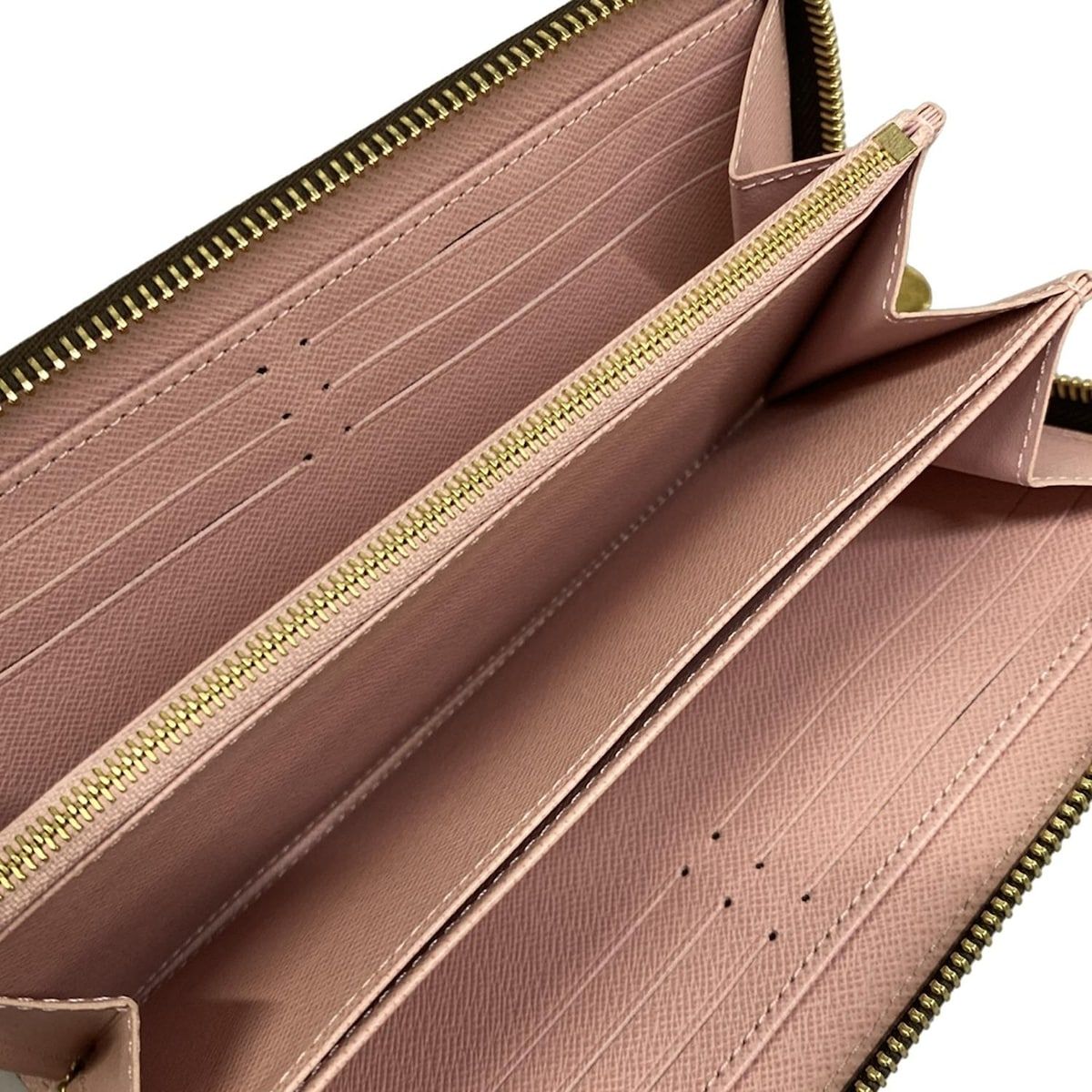 Louis Vuitton Wallet Monogram Zippy Rose Ballerine Leather — view 3