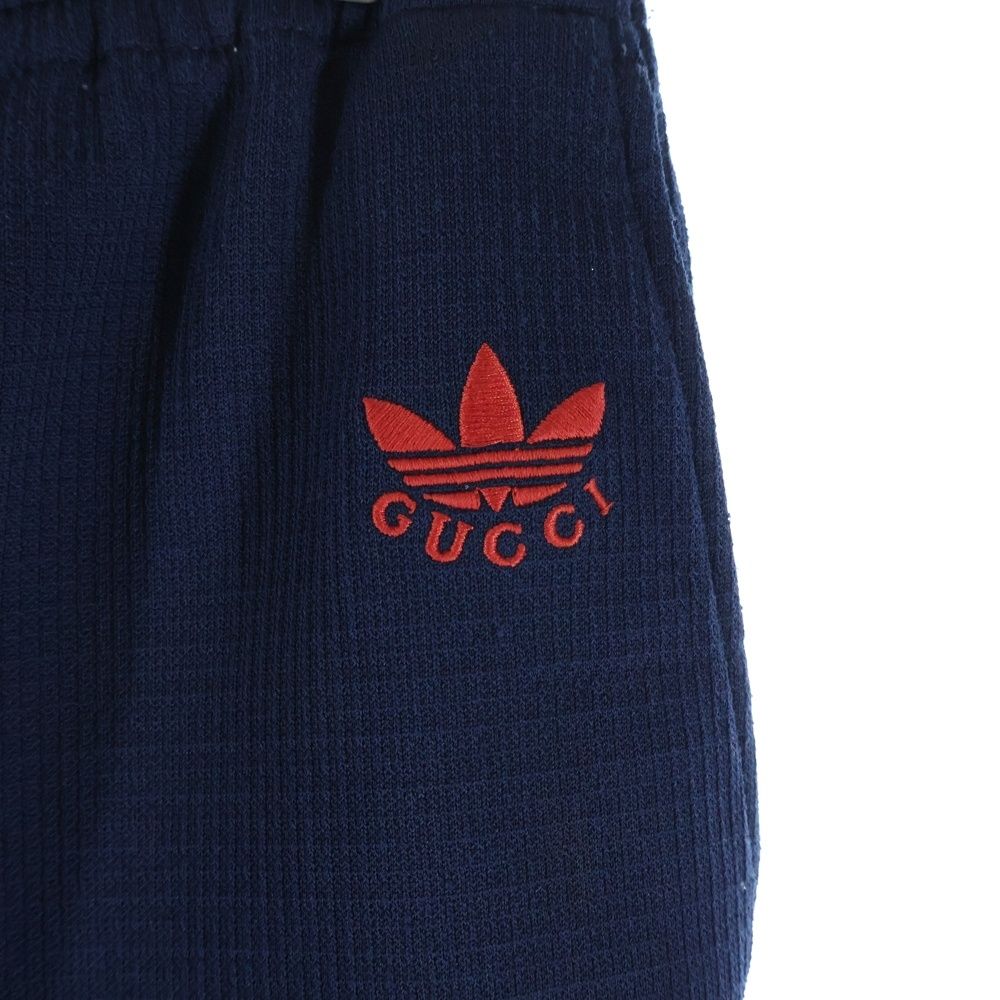 Gucci Adidas Logo Embroidery Easy Track Pants Navy Zajrv — view 5