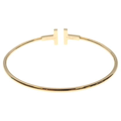 Tiffany & Co T Wire Diamond Pink Gold Bracelet Bangle — view 2