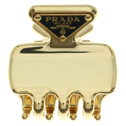Prada Triangle Logo Hair Clip Gold — view 2