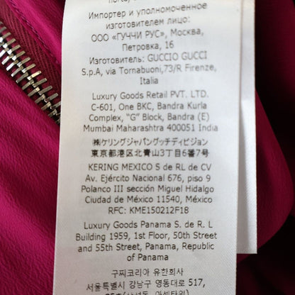 Gucci Belted Velour Velvet Skirt Pink — view 8