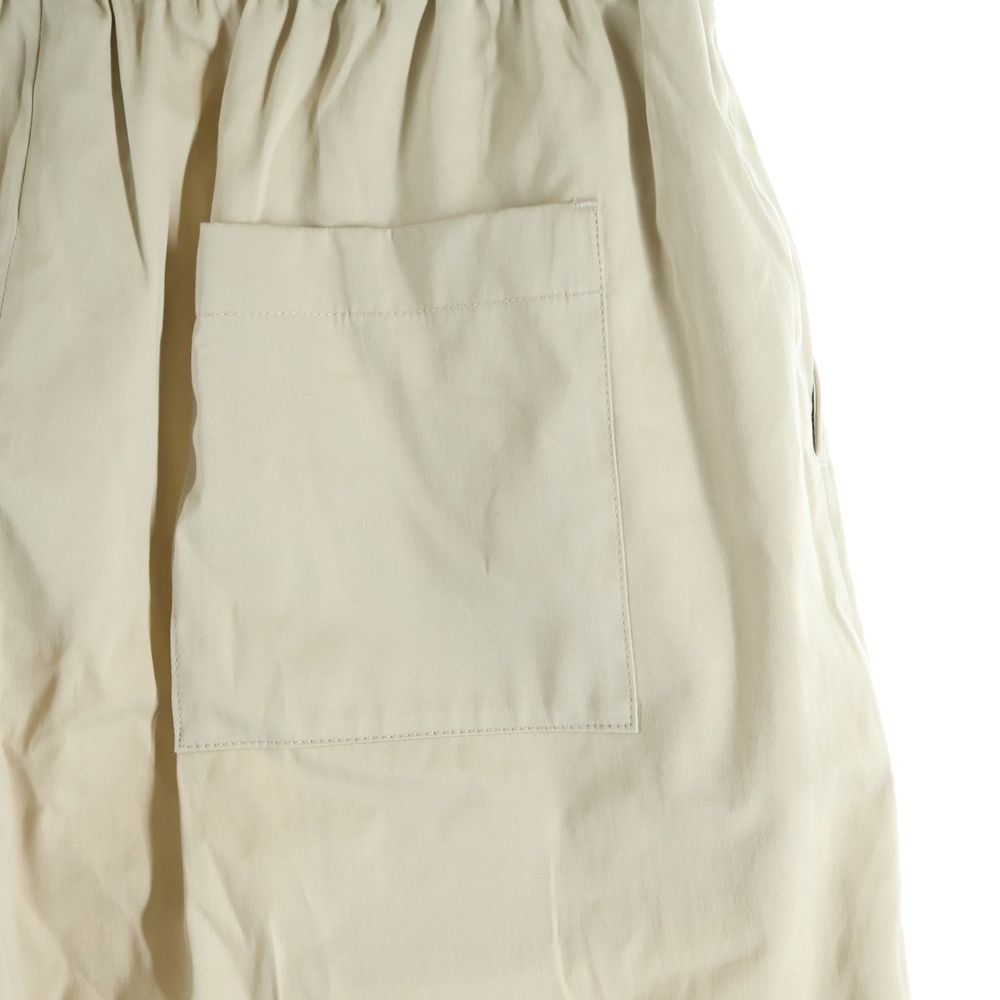 Loewe Anagram Embroidery Double Waist Trousers Wide Pants Beige — view 6