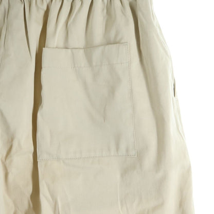 Loewe Anagram Embroidery Double Waist Trousers Wide Pants Beige — view 6