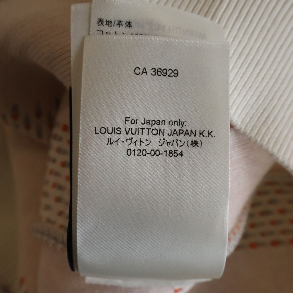 Louis Vuitton Damier Cotton Sweatshirt Trainer Orange White Sneaker — view 8
