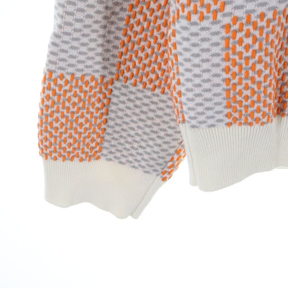 Louis Vuitton Damier Cotton Sweatshirt Trainer Orange White Sneaker — view 5
