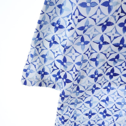 Louis Vuitton Aquarelle Monogram Nylon Zip Up Hoodie White Blue — view 6