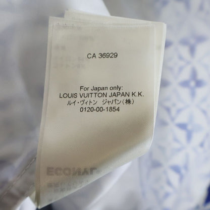 Louis Vuitton Aquarelle Monogram Nylon Zip Up Hoodie White Blue — view 8