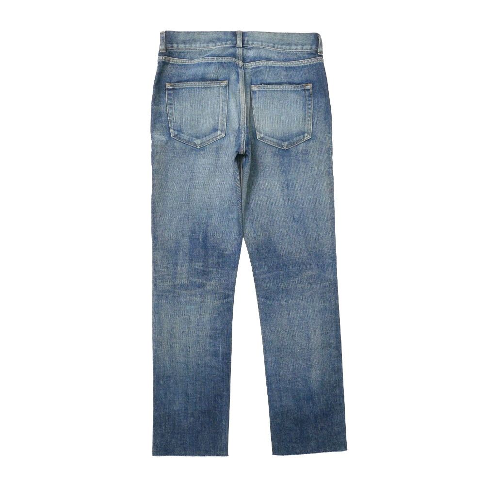 Saint Laurent Paris Denim Pants 29 Repaired Cut Off Indigo — view 2
