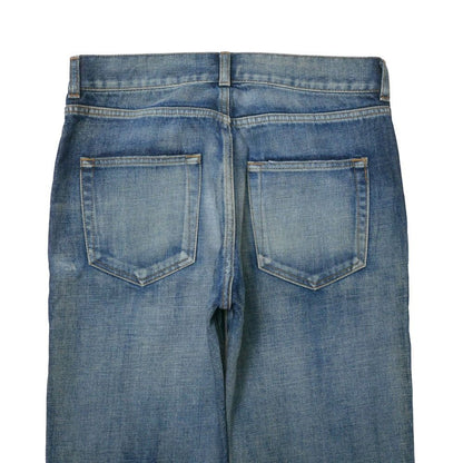Saint Laurent Paris Denim Pants 29 Repaired Cut Off Indigo — view 4