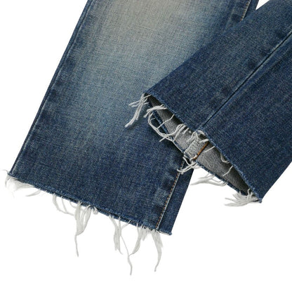 Saint Laurent Paris Denim Pants 29 Repaired Cut Off Indigo — view 7