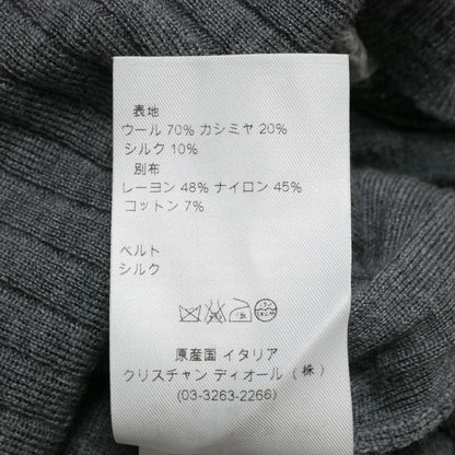 Dior Cardigan 36 Rib Knit Lace Silk Ribbon — view 9