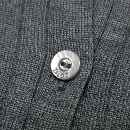 Dior Cardigan 36 Rib Knit Lace Silk Ribbon — view 6