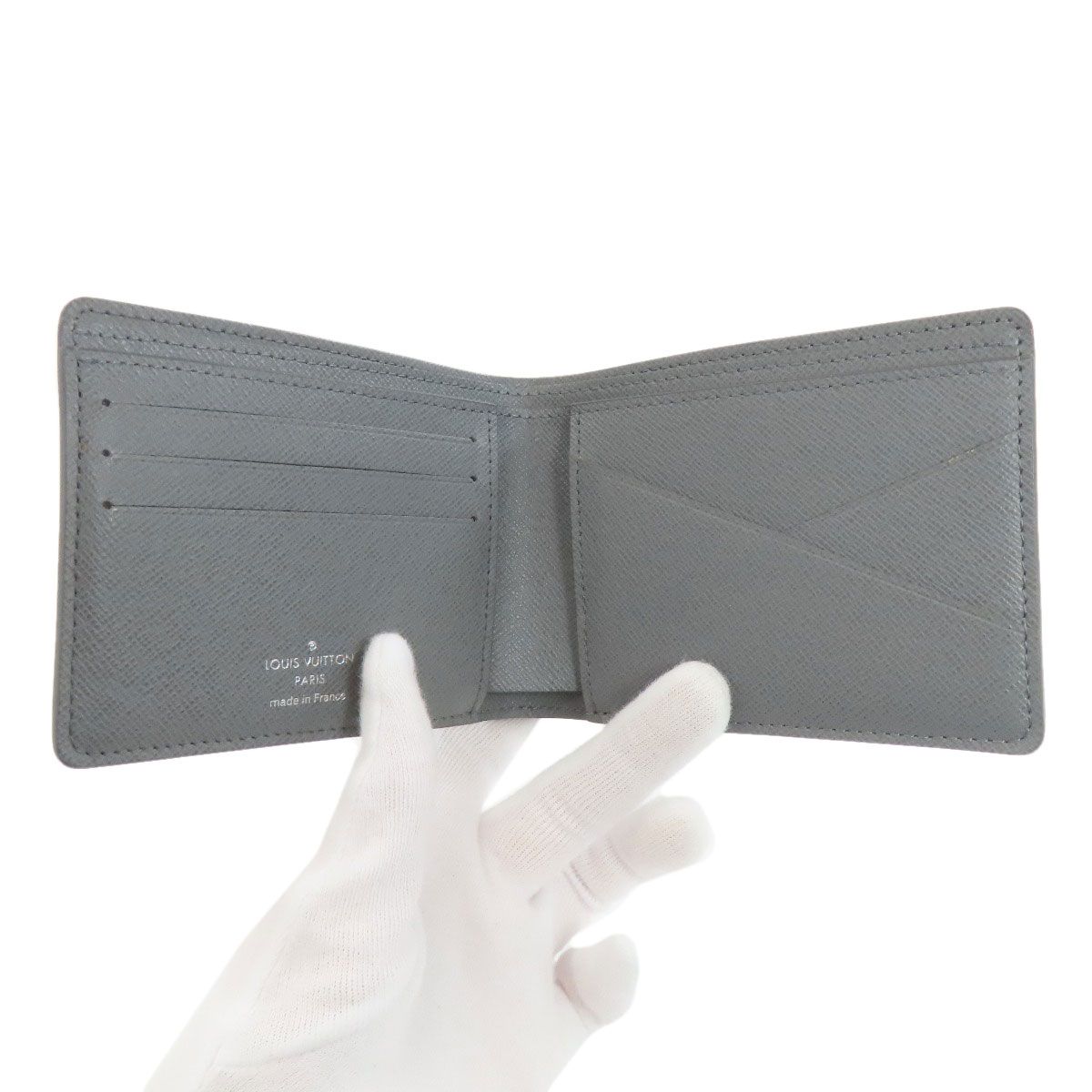 Louis Vuitton Portefeuille Multiple Bifold Wallet Damier Graphite Gray — view 4