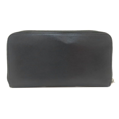 Chanel CC Logo Silver Wallet Grained Calfskin — view 2