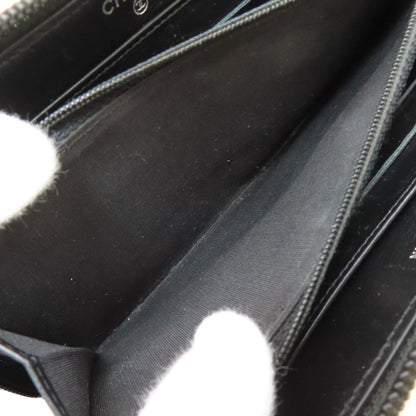 Chanel CC Logo Silver Wallet Grained Calfskin — view 5