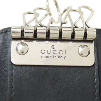 Gucci GG Embossed Key Case Leather Holder — view 9
