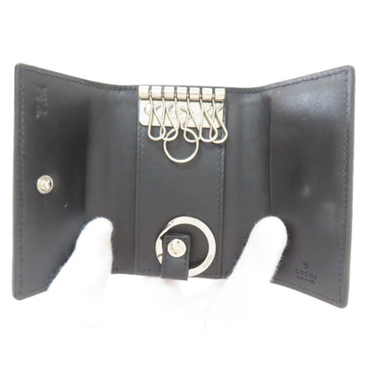 Gucci GG Embossed Key Case Leather Holder — view 4