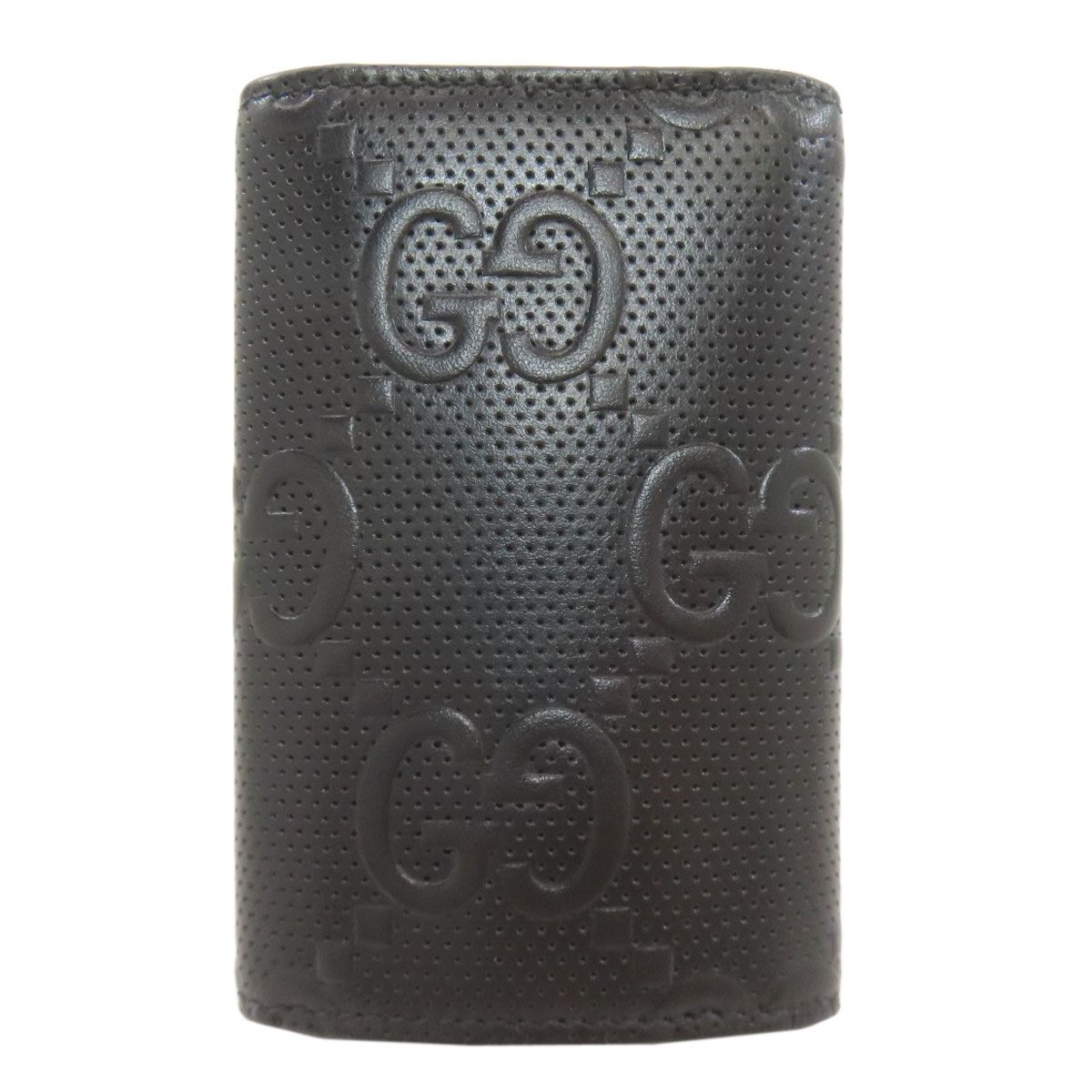 Gucci GG Embossed Key Case Leather Holder — view 2