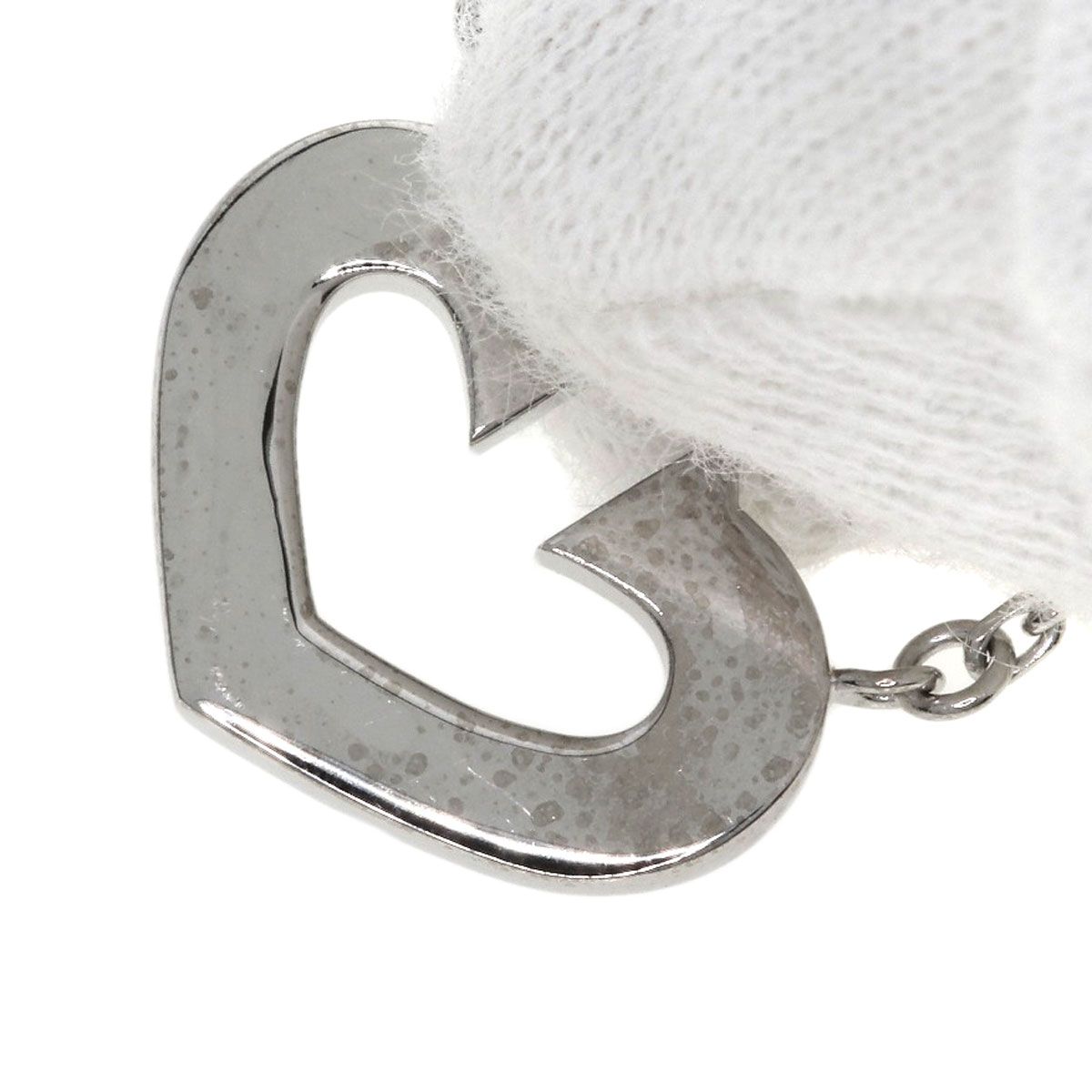 Cartier C Heart Necklace 18K White Gold — view 5
