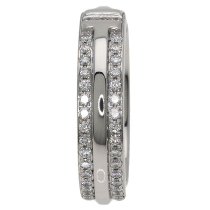 Tiffany & Co Ttwo Narrow Pave Diamond Ring 18K White Gold — view 4