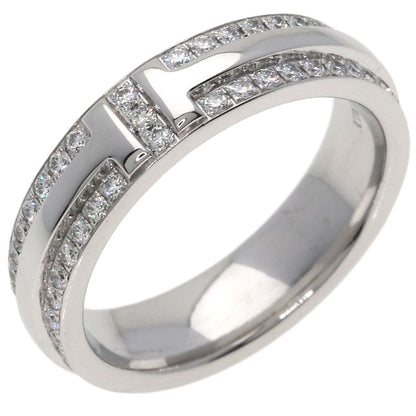 Tiffany & Co Ttwo Narrow Pave Diamond Ring 18K White Gold — view 2