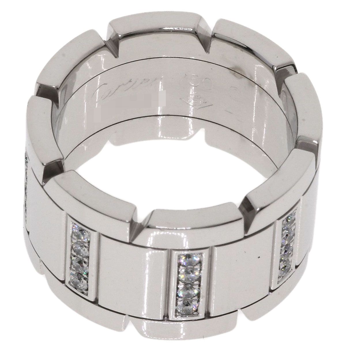 Cartier Tank Francaise LM Diamond 48 Ring 18K White Gold — view 5