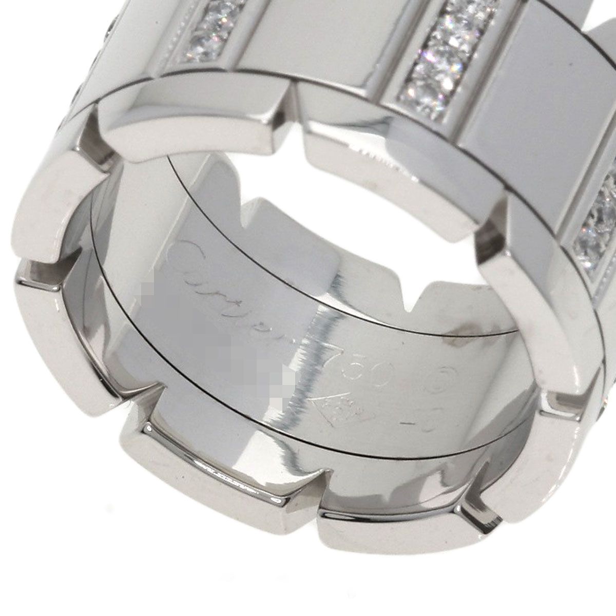 Cartier Tank Francaise LM Diamond 48 Ring 18K White Gold — view 6