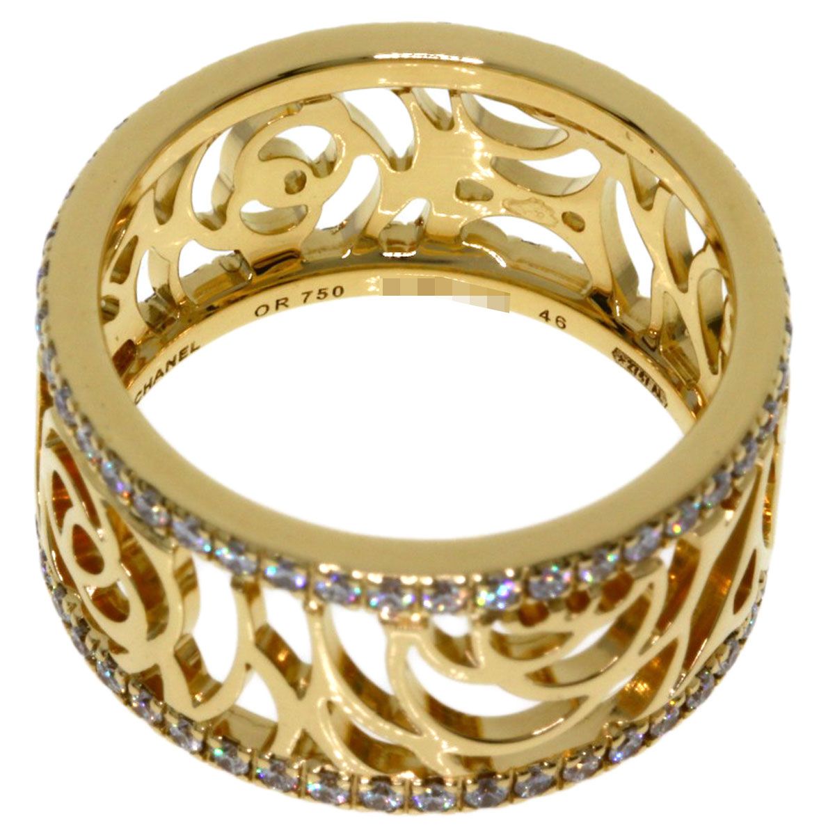 Chanel Camellia Diamond 46 Ring 18K Yellow Gold — view 5