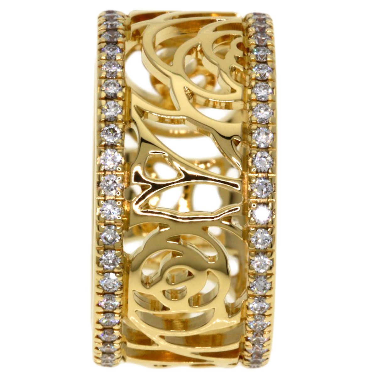 Chanel Camellia Diamond 46 Ring 18K Yellow Gold — view 4