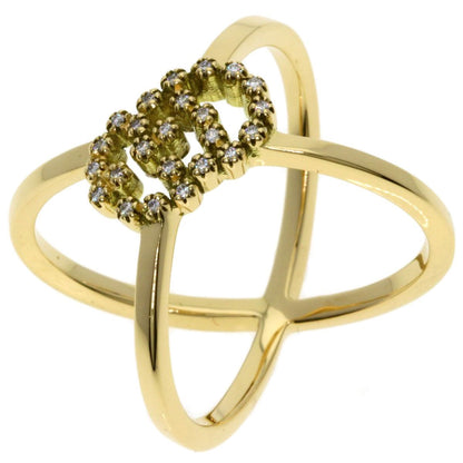 Gucci GG Running Diamond Ring 18K Yellow Gold — view 2