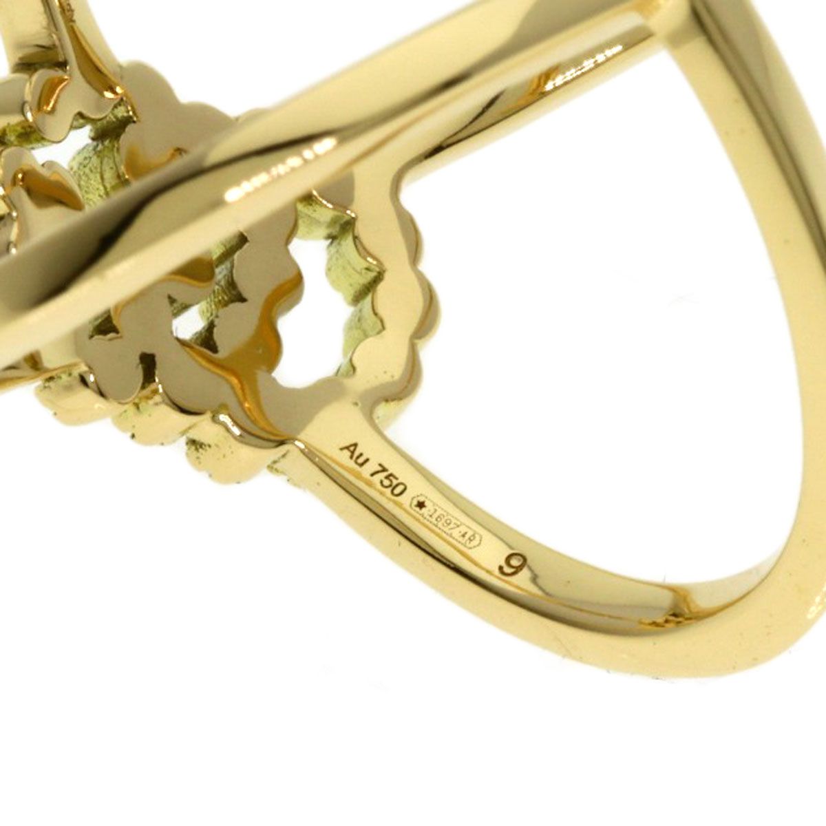 Gucci GG Running Diamond Ring 18K Yellow Gold — view 7