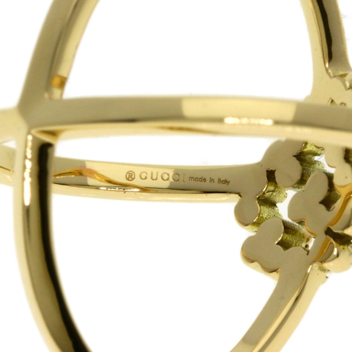 Gucci GG Running Diamond Ring 18K Yellow Gold — view 6