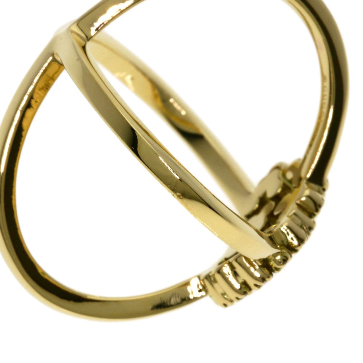 Gucci GG Running Diamond Ring 18K Yellow Gold — view 9