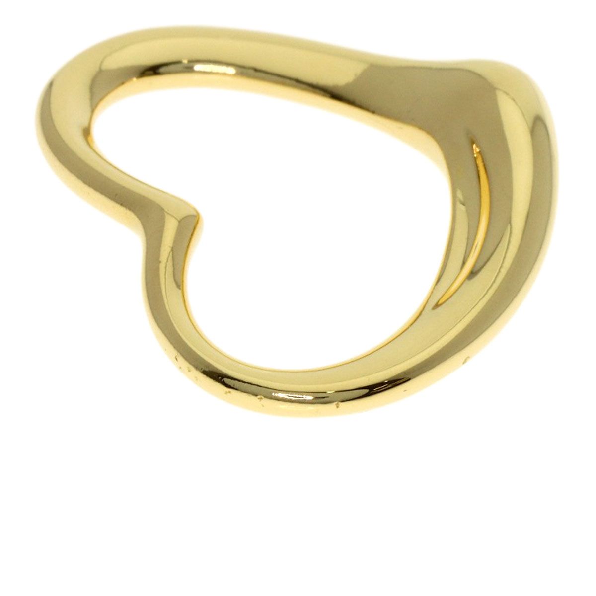 Tiffany & Co Open Heart Pendant Top 18K Yellow Gold — view 7