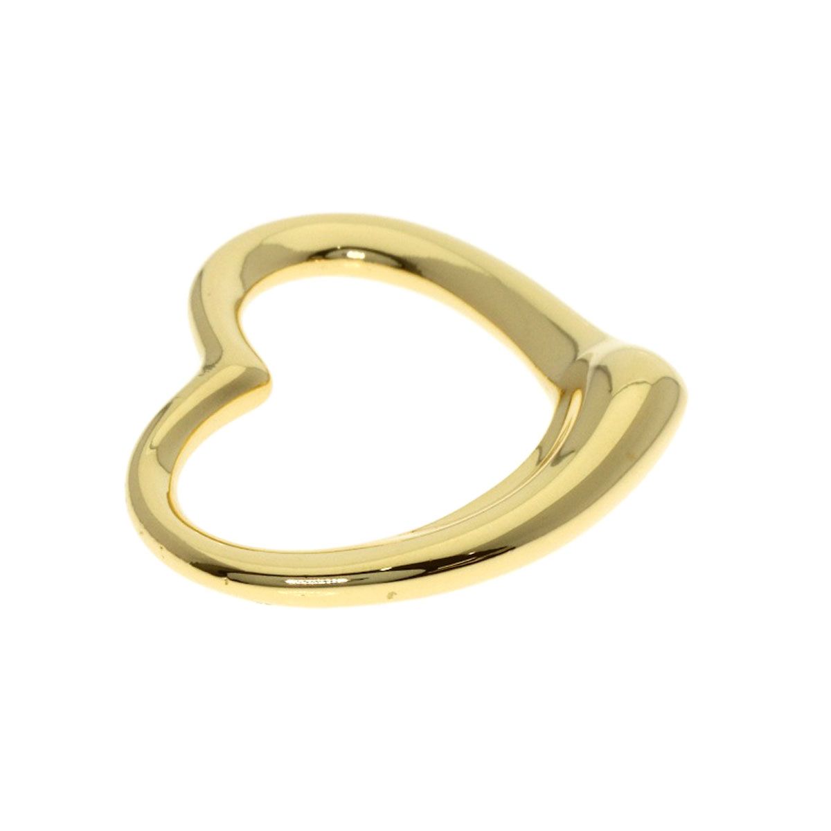 Tiffany & Co Open Heart Pendant Top 18K Yellow Gold — view 3