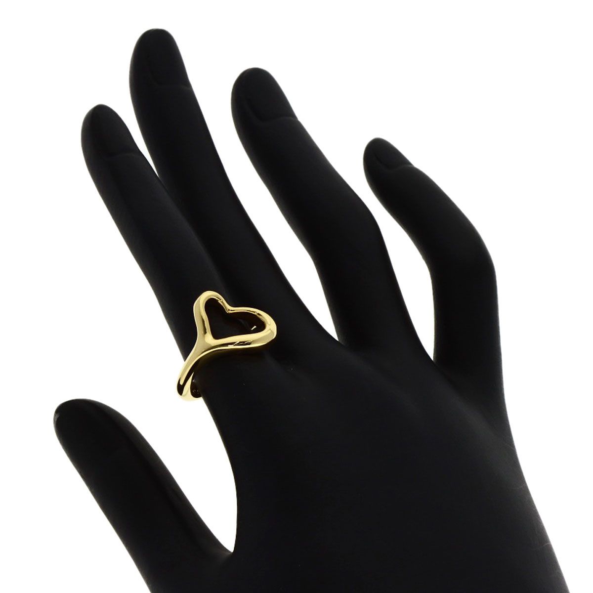 Tiffany & Co Open Heart Ring 18K Yellow Gold — view 8